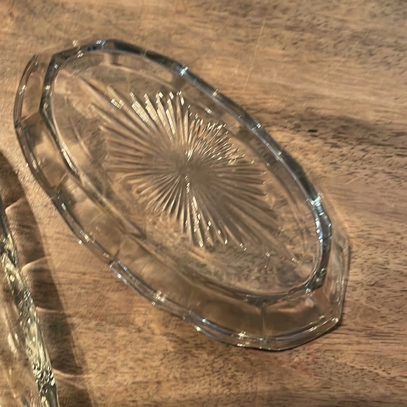 2 vintage glass condiment serving dishes or display 💎 - Picture 13 of 16